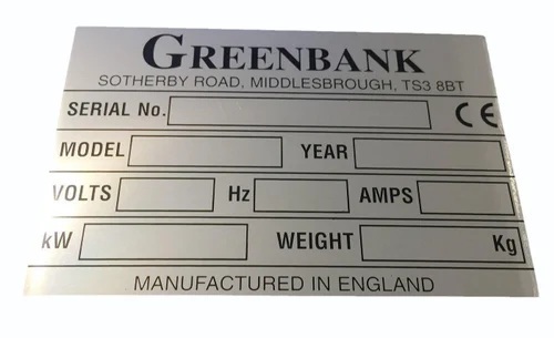 Metal Name Plate