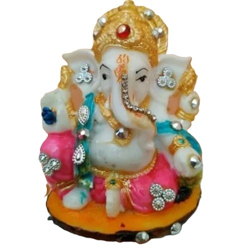 Multicolor Fiber Ganesh Statue