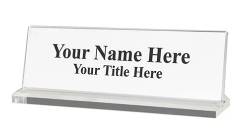 Office Acrylic Name Plate