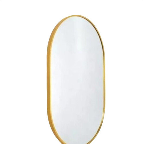 Oval Gold Frame Decorative Wall Mirror
