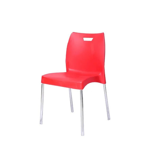 Pvc Cafe Chair - Color: Red