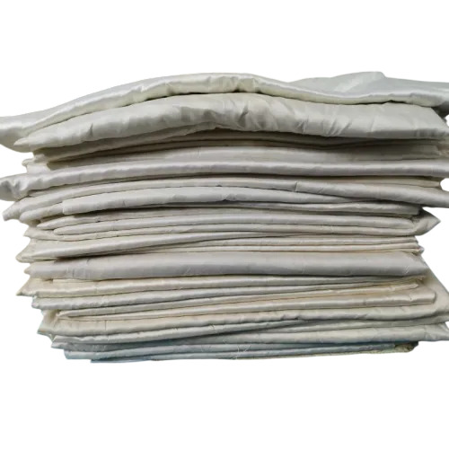 Recycle White Silk Fabric