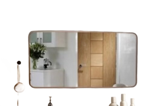 Stainless Steel Gold Framed Mirror