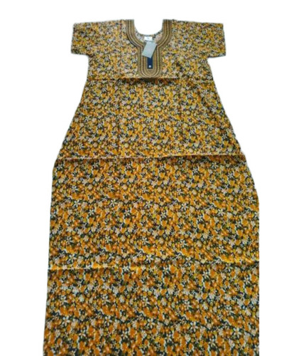 Yellow Ladies Cotton Nighty
