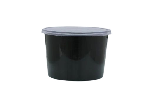 1200ml Black Disposable Plastic Food Container