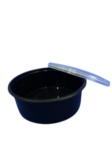 300ml Black Disposable Plastic Food Container