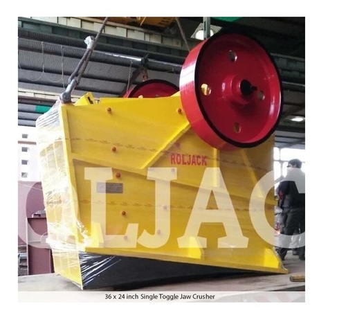 36 x 24 इंच 150 टन क्षमता का सिंगल टॉगल जॉ क्रशर