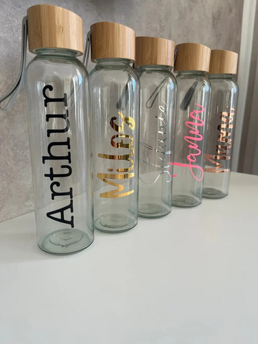 500ml Glass Water Bottle - Glass, 500ml, Transparent, Screw Cap | Eco Friendly, Leak Proof, Water Resistant