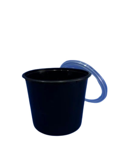 750ml Tall Black Disposable Plastic Food Container
