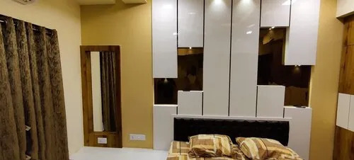 Bedroom Wooden Wall Interior Designing Service