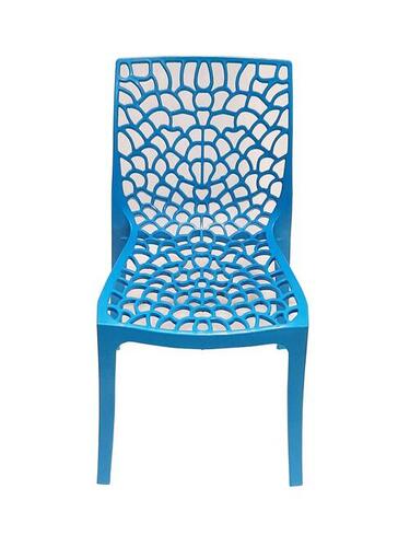 Blue Plastic Web Chair