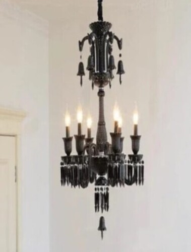 Brass Crystal Chandelier