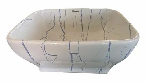 Ceramic Blue And White Table Top Wash Basin