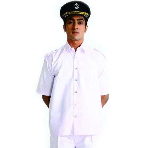 Cotton White Driver Uniform