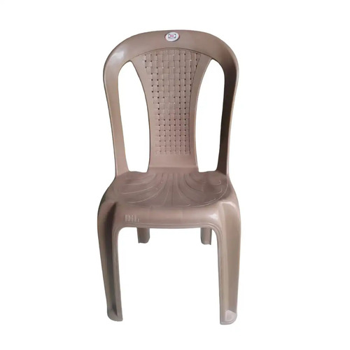 Gray Armless Plastic Chair