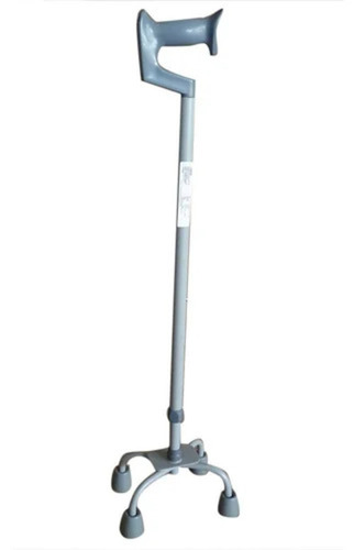 Grey Aluminum Quadripod Walking Stick