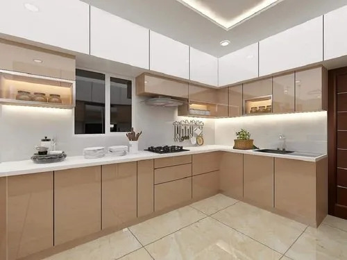 L Shape Kitchen Interior