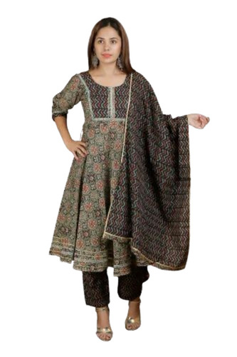 Ladies Cotton Kurti Pant Set