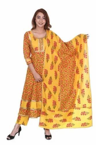 Ladies Cotton Printed Suit