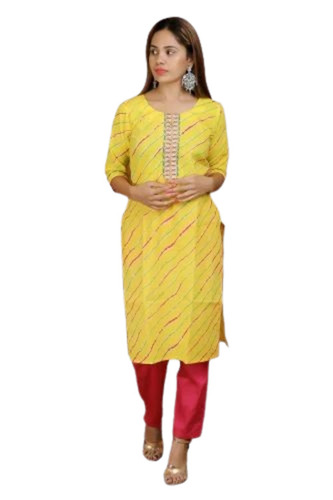 Ladies Cotton Striped Suit