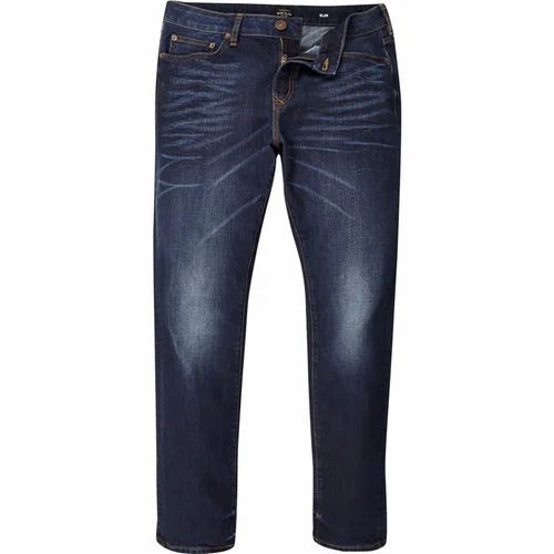 Men Dark Blue Jeans
