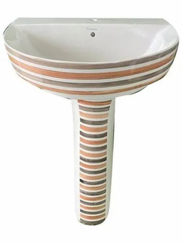 Multicolor Pedestal Wash Basin