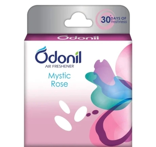 Odonil Mystic Rose Air Freshener 48 G - Pink, 30 Days Shelf Life | Pleasant Scent, Easy Installation, Odor Control