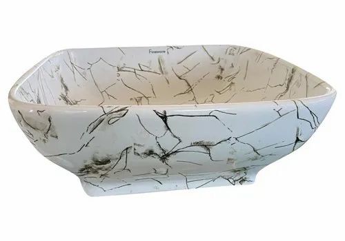 Rectangular Printed Table Top Wash Basin