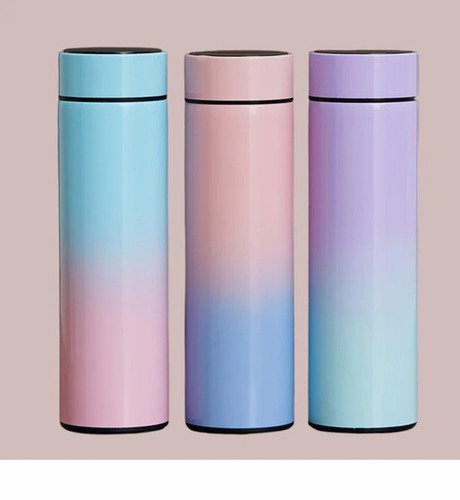 Stainless Steel Temperature Water Bottle - Standard Size, Multicolor, Screw Cap | Eco Friendly, Leak Proof, Water Resistant