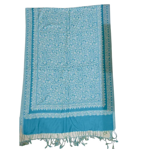 Blue Viscose Stole