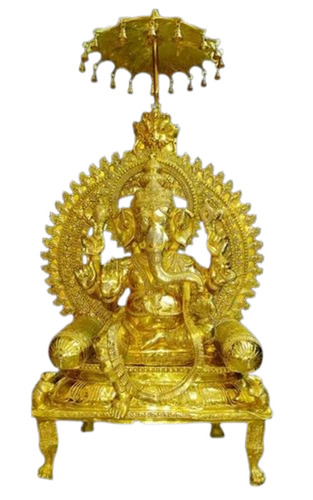 Brass God Ganesha Statue