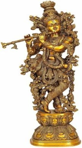Brass Krishna Statue