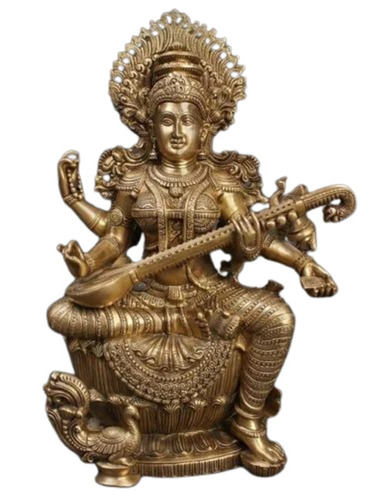 Brass Saraswati Statue