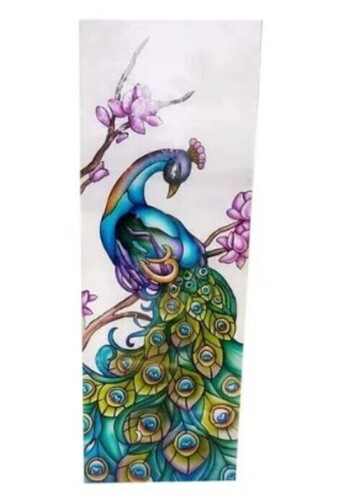 Glass Peacock Painting