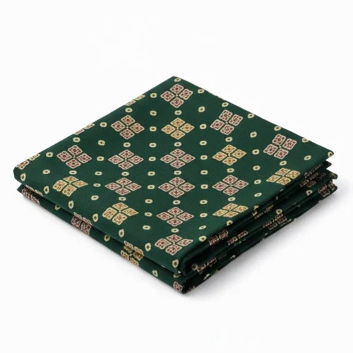 Green Printed Cotton Nighty Fabric