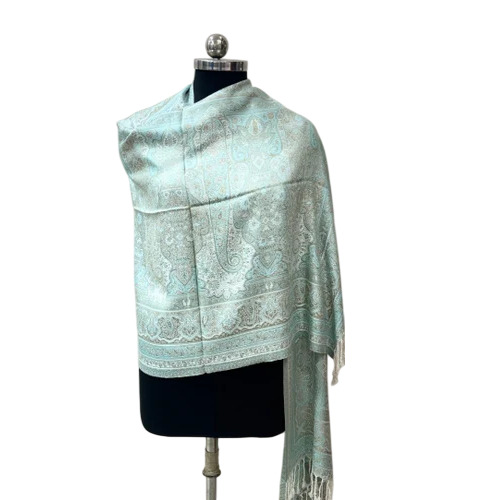 Ladies Misty Sea Green Viscose Stole