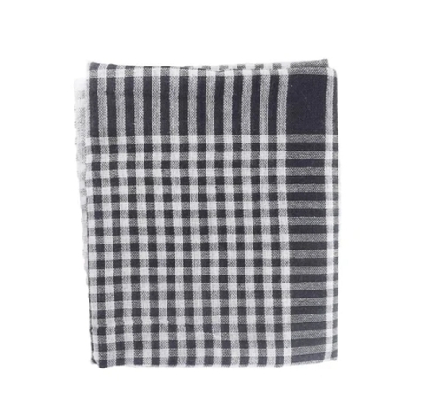 White Check Cotton Duster