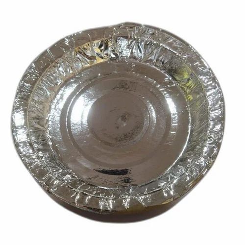 7.5 Inch Disposable Silver Paper Plate