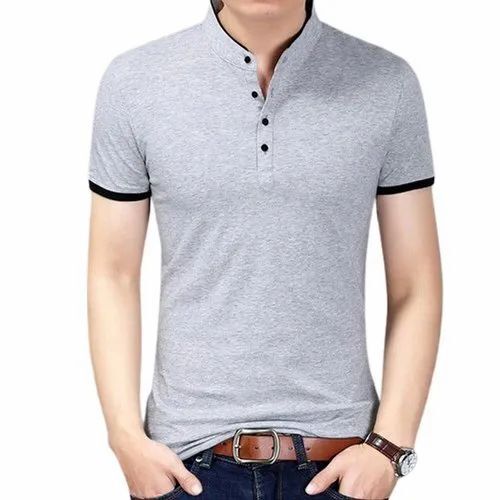 Men Plain Casual Cotton T Shirt