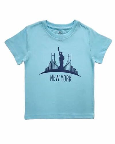 Sky Blue Color Boys T Shirt
