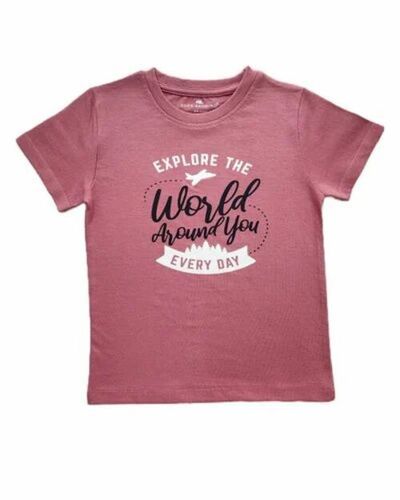 Soft Pink Color Boys T Shirt
