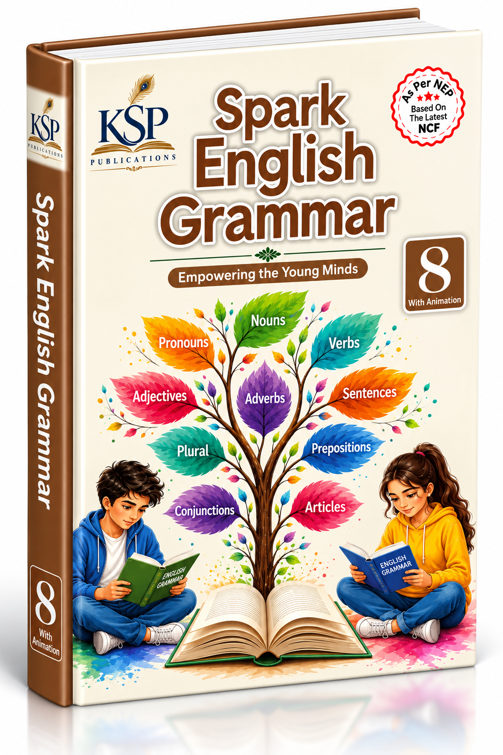 Spark English Grammar Class 8 - Board Thickness: 0.7 Centimeter (Cm)