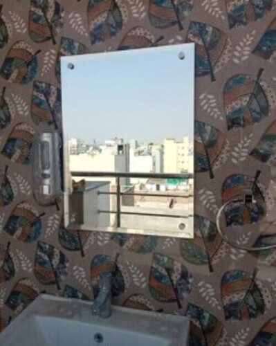 Square Plain Mirror Glass