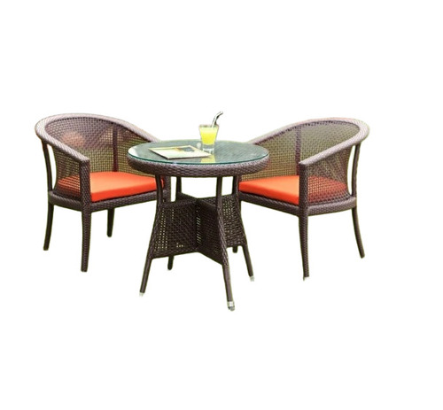 3 Piece Outdoor Wicker Balcony Furniture Set