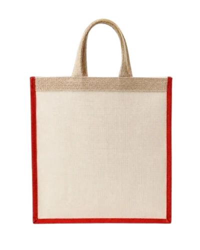 300 Gsm Canvas Bag With Red Border - Capacity: 15 Kg