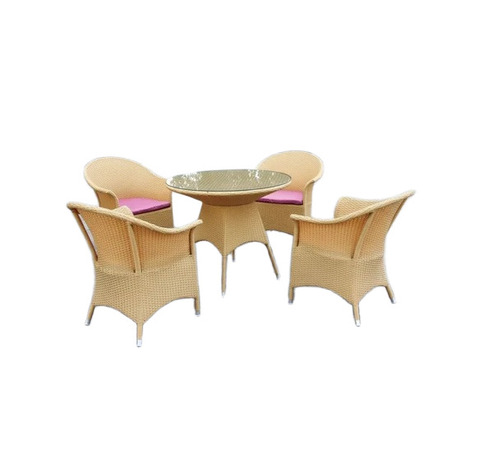 4 Seater Outdoor Wicker Bistro Set