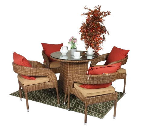 4 Seater Outdoor Wicker Patio Furniture Set