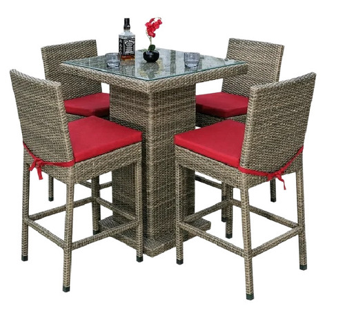 5 Piece Outdoor Bar Furniture Set