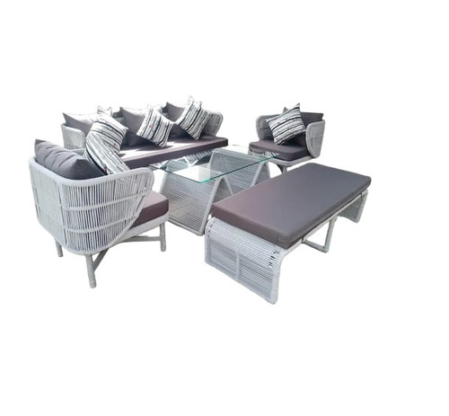 9 Seater Outdoor Wicker Rope Sofa Set