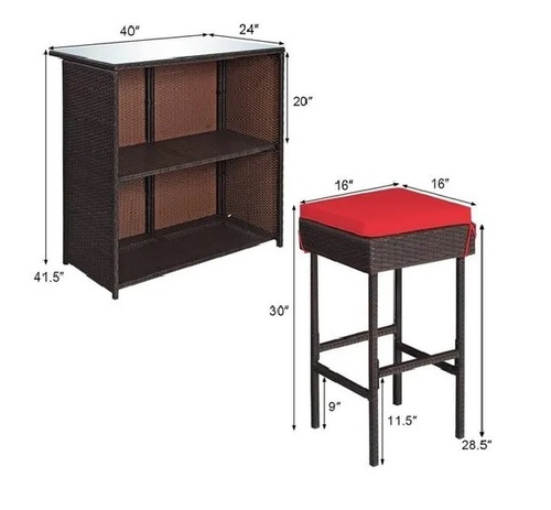 Garden Bar Chair Set